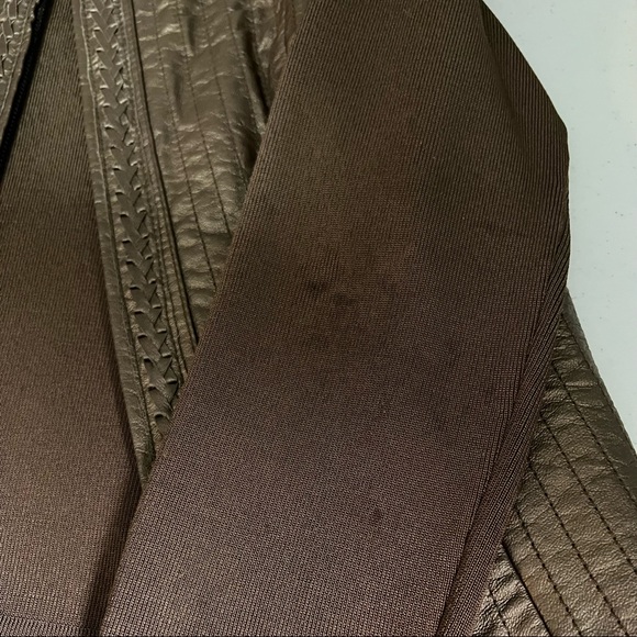 Nygard Women’s Bronze Leather & Knit Jacket Size Medium - Picture 13 of 14